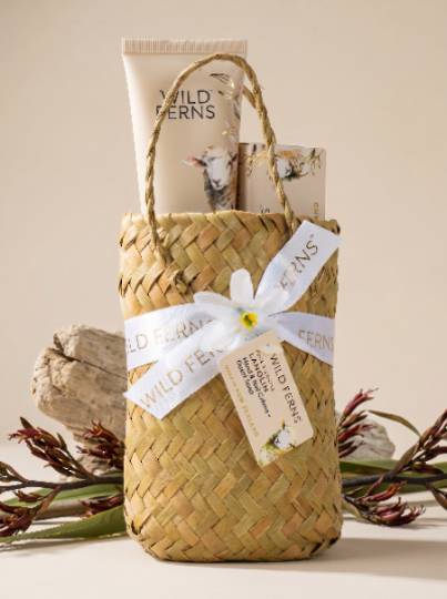 Wild Ferns Lanolin Woven Basket